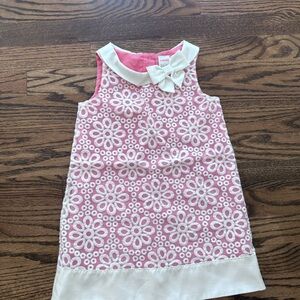 Gymboree Pink and White Floral Kids Formal Dress